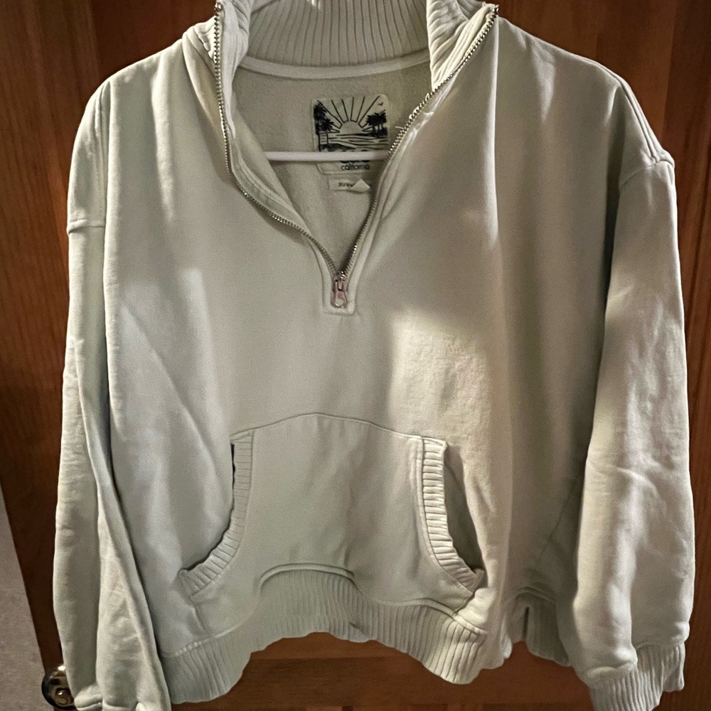 C.C Green quarter zip sweat shirt